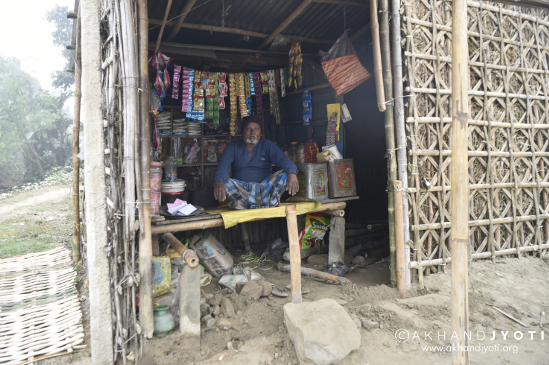 Kalim in his village shop